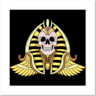 Egyptian King Pharaoh Skull Posters and Art